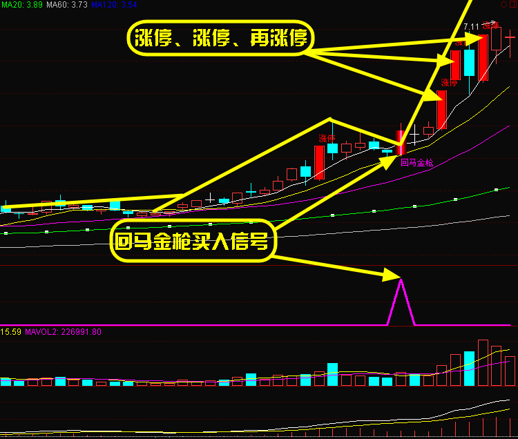 指标公式k线形态新涨停回马枪无未来函数选股主副图选股预警