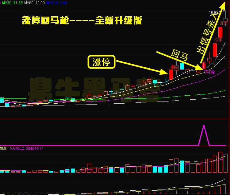 指标公式k线形态新涨停回马枪无未来函数选股主副图选股预警